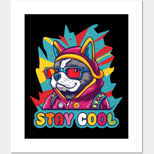 Stay cool dog Posters and Art